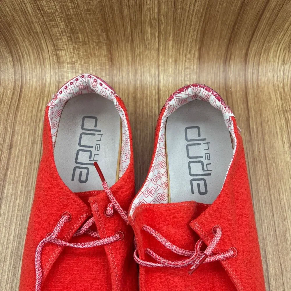 Hey Dude Wendy Aztec Red Loafer‎ Women's Shoes Size 11